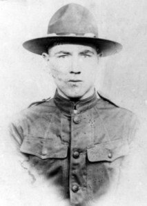 GrUncleGeo.100dpi Pfc. George F. Cunningham, U.S. Army, World War I
