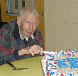 E. Duncan Cameron at his 90th birthday party on April 8