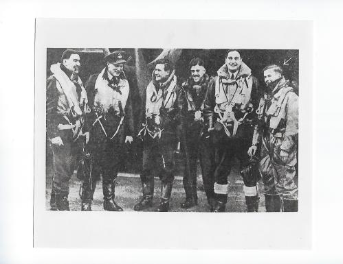 Bob Riedy in photo that ran in Times of London, 1942