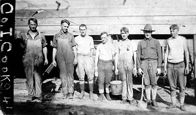 Pfc. Cunningham with cooks