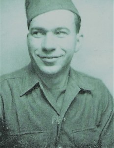 Dan Curatola in France, 1945.
